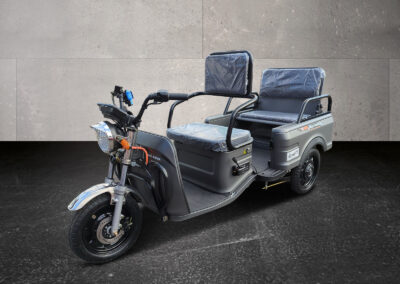 Seitenansicht des grauen Compact Rikscha Modells