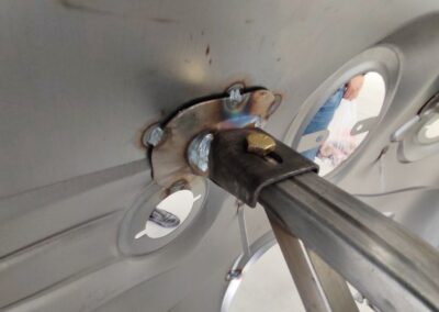 Cargo Runner Big Detailaufnahme Verschweißung des Rahmens für mehr Stabilität