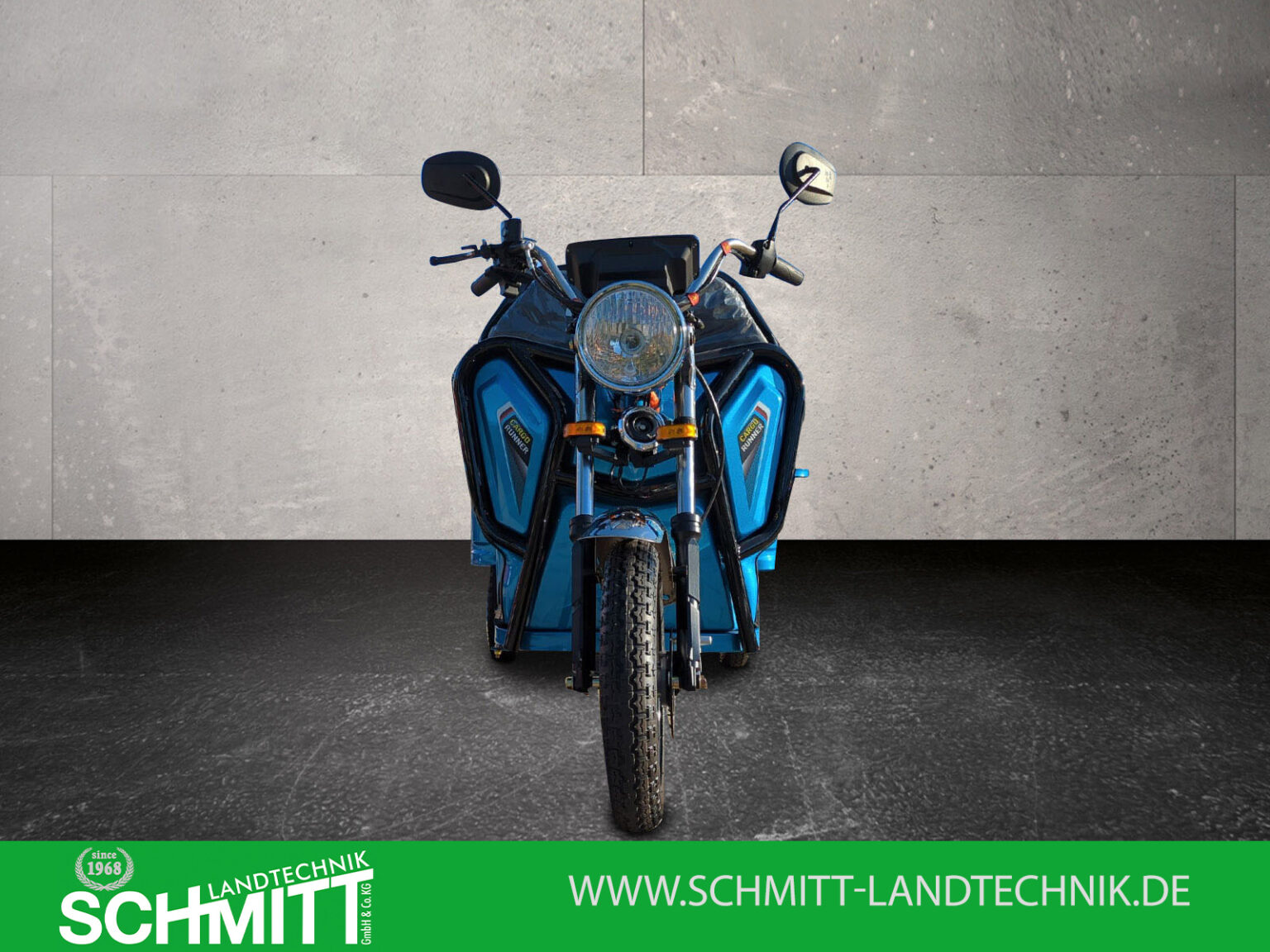 Frontansicht Cargo Runner Compact blau