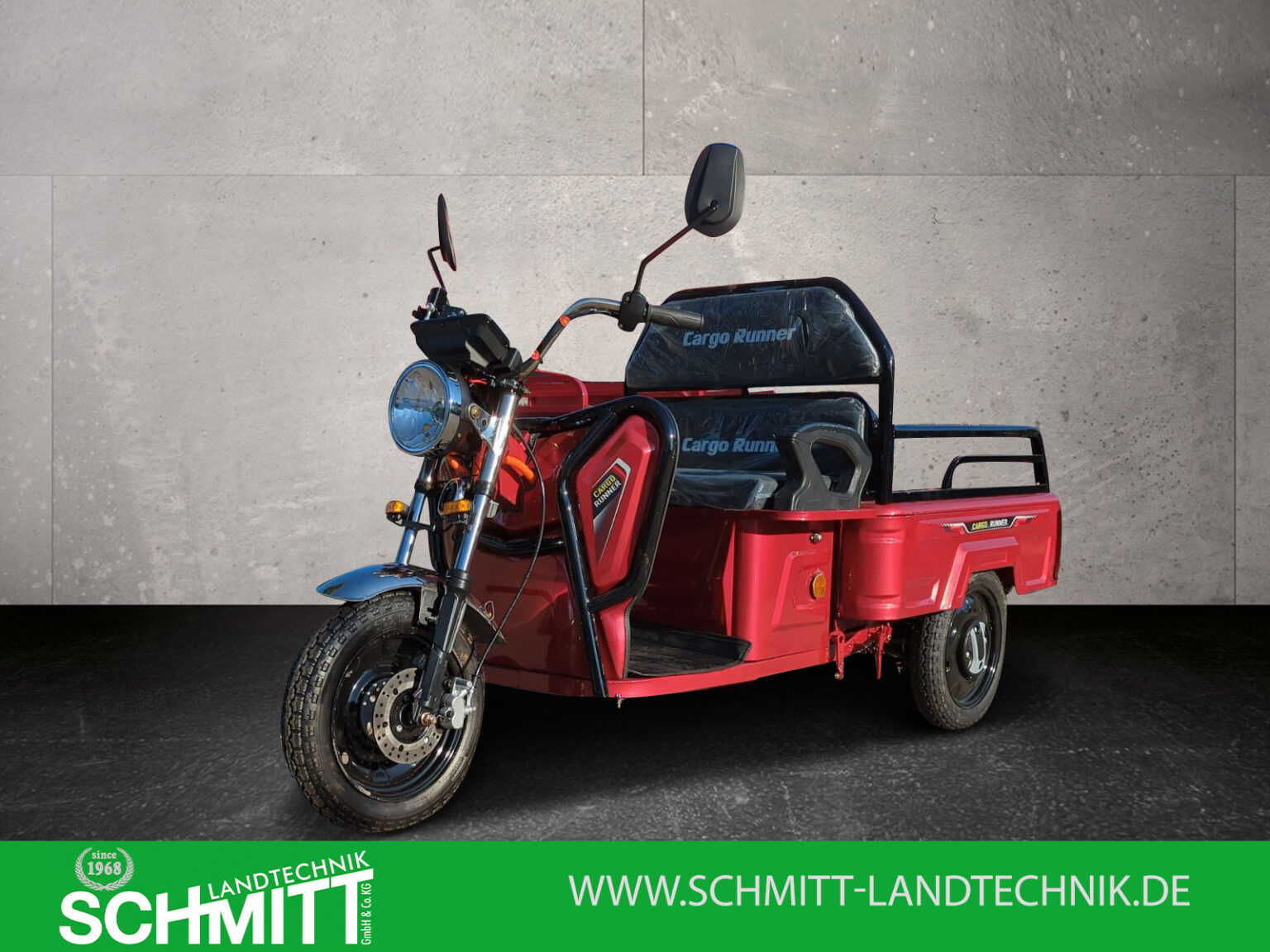 Produktbild des E-Lastenrads Cargo Runner Compact in Rot