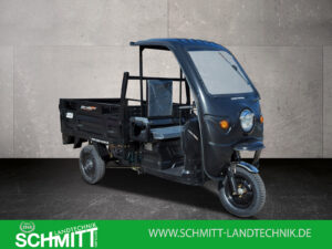 Seitenansicht links des schwarzen Modells unseres Heavy Duty