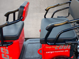 Detailaufnahme der Rücksitzbank des Cargo Runner Passenger